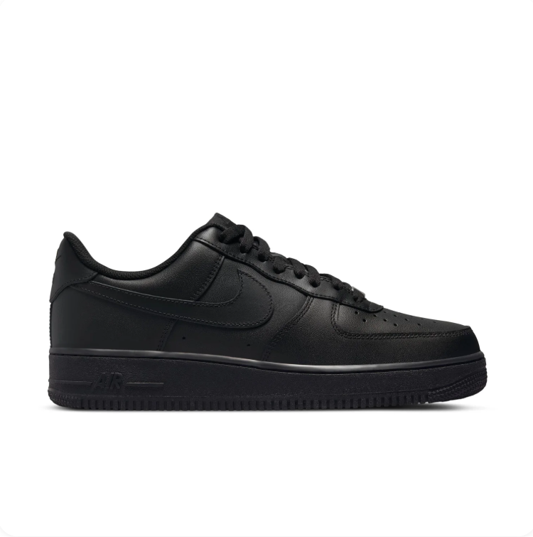 Nike All-Black Low-Top Lace-Up Sneakers