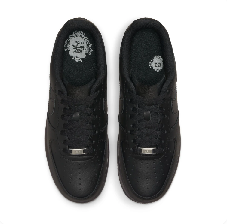 Nike All-Black Low-Top Lace-Up Sneakers