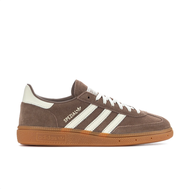 adidas Spezial Brown & Cream Low-Top Sneakers with Gum-Colored Sole