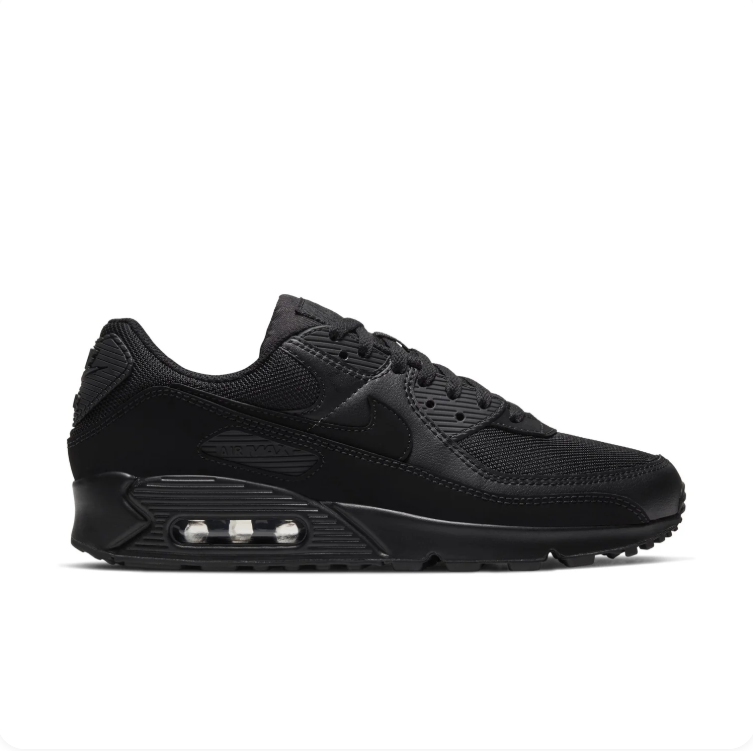 Nike All-Black Low-Top Sneakers with Visible Heel Window