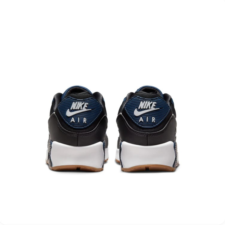 Nike Air Max Black & Navy Low-Top Sneakers with Gum-Colored Outsole