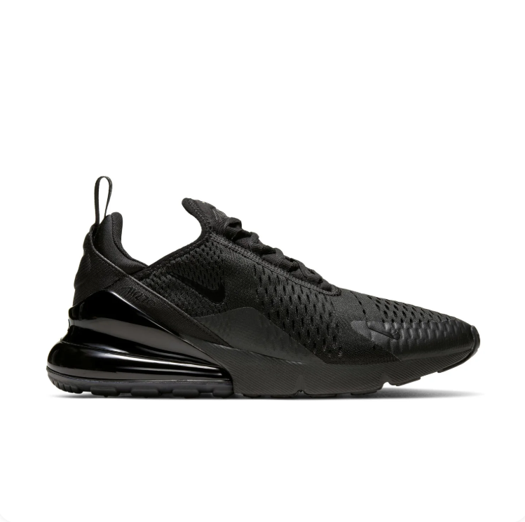 Nike All-Black Low-Top Sneakers with Sculpted Heel