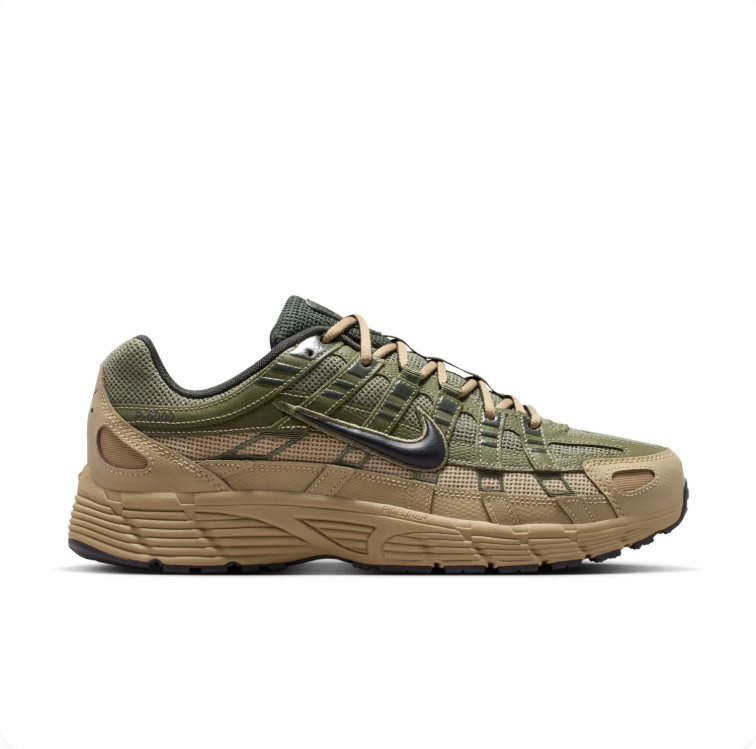 Nike P-6000 Olive Green & Khaki Low-Top Sneakers
