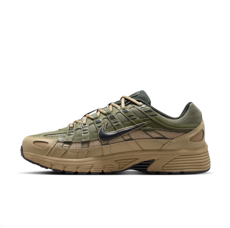 Nike P-6000 Olive Green & Khaki Low-Top Sneakers