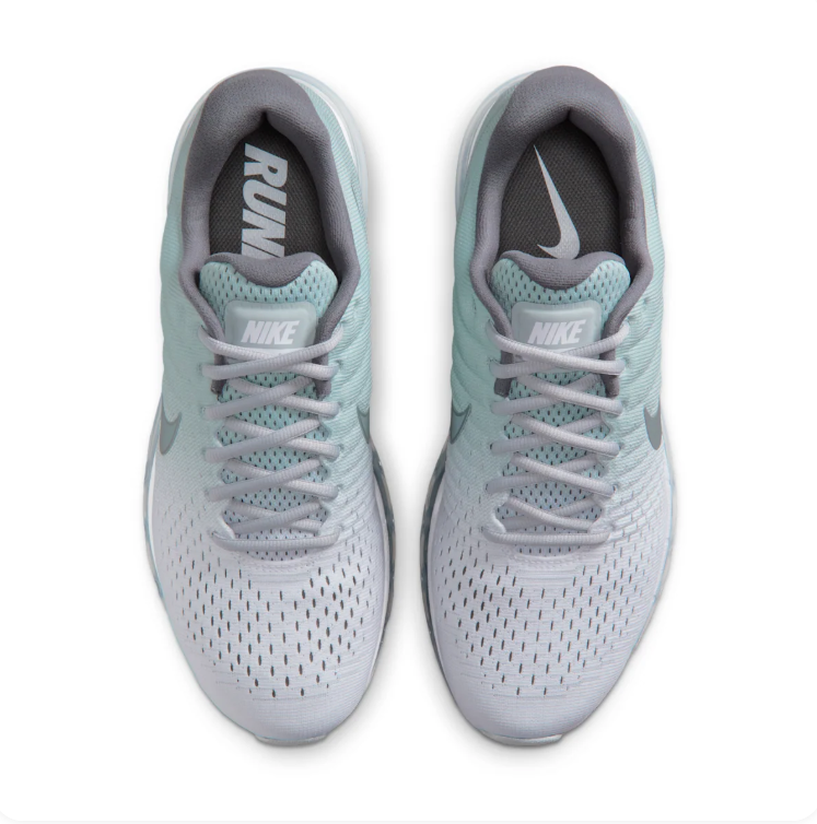 Nike Light Gray & Mint Low-Top Sneakers with Transparent Sole