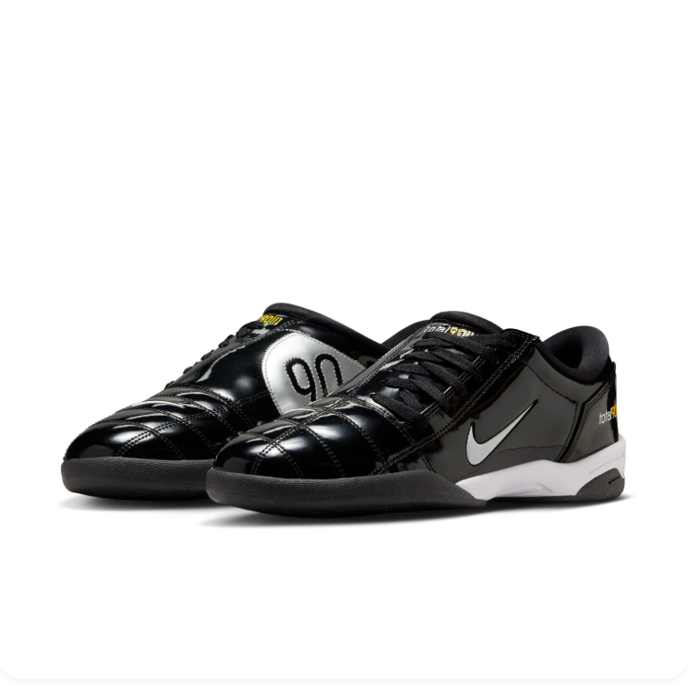 Nike Total 90 III Glossy Black & Silver Low-Top Sneakers