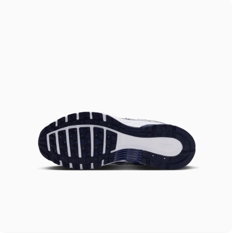 Nike P-6000 Navy & Metallic Silver Low-Top Sneakers