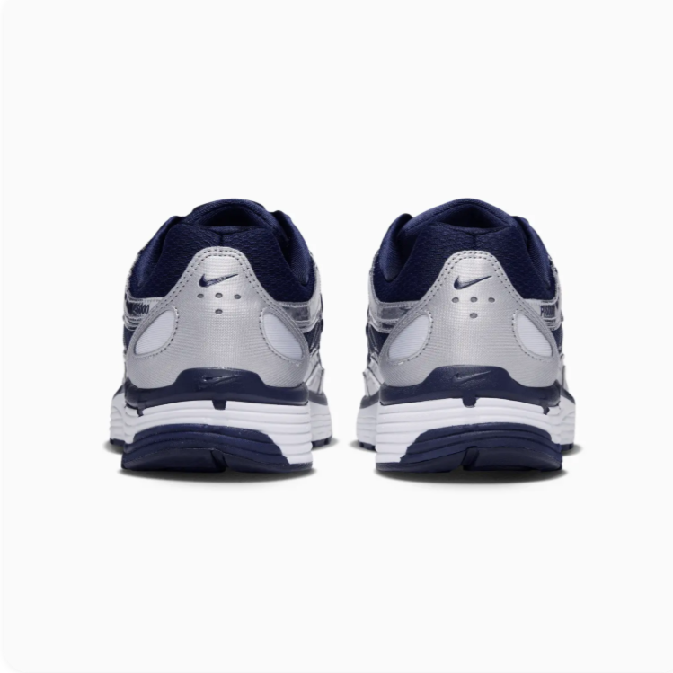 Nike P-6000 Navy & Metallic Silver Low-Top Sneakers