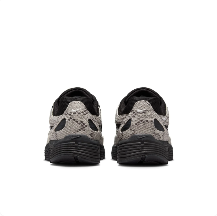 Nike P-6000 Black & Gray Snakeskin-Pattern Low-Top Sneakers