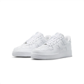 Nike Air Force 1 All-White Star-Detail Low-Top Sneakers
