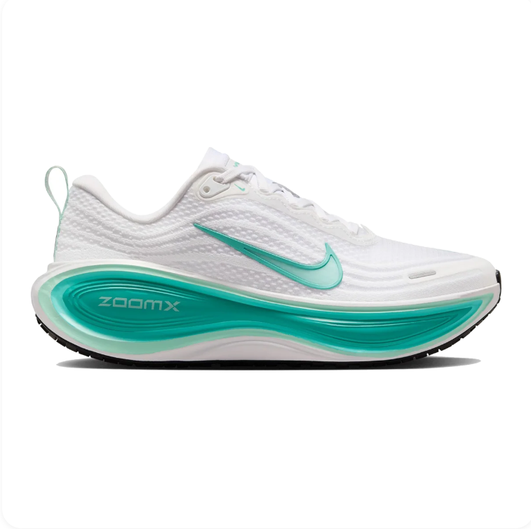 Nike Vomero Plus White & Mint Green Low-Top Sneakers