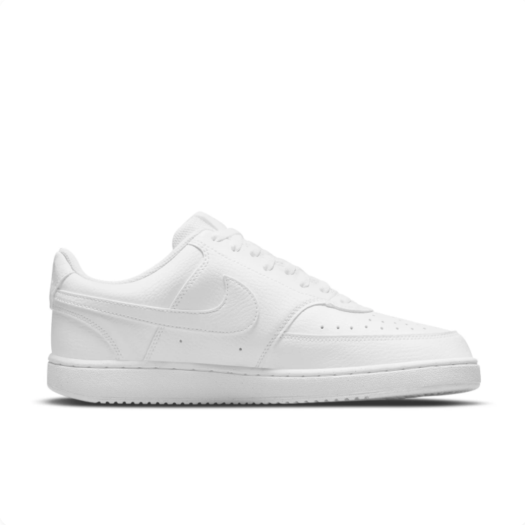 Nike All-White Low-Top Court Sneakers