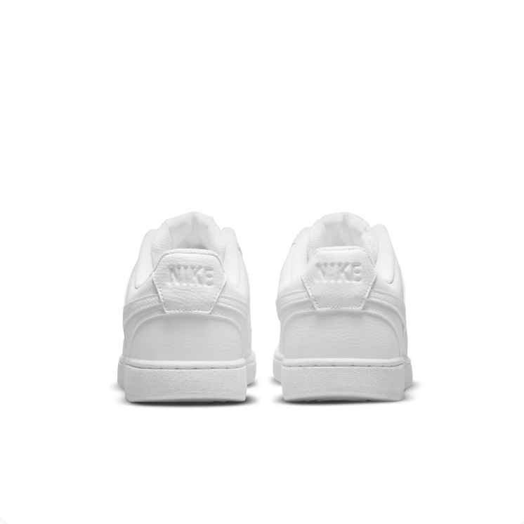Nike All-White Low-Top Court Sneakers