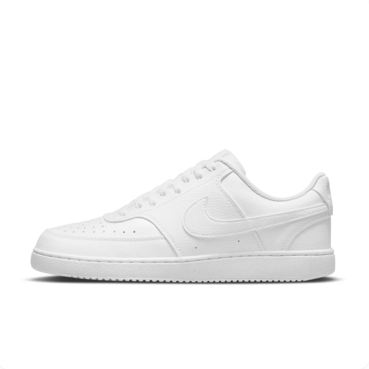 Nike All-White Low-Top Court Sneakers