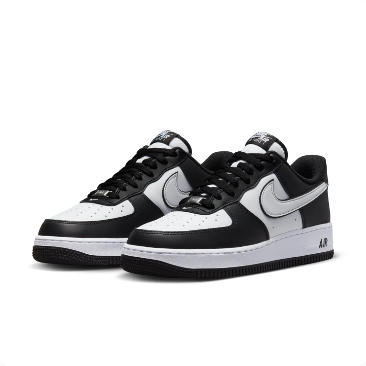 Nike Air Force 1 Black & White Color-Block Low-Top Sneakers