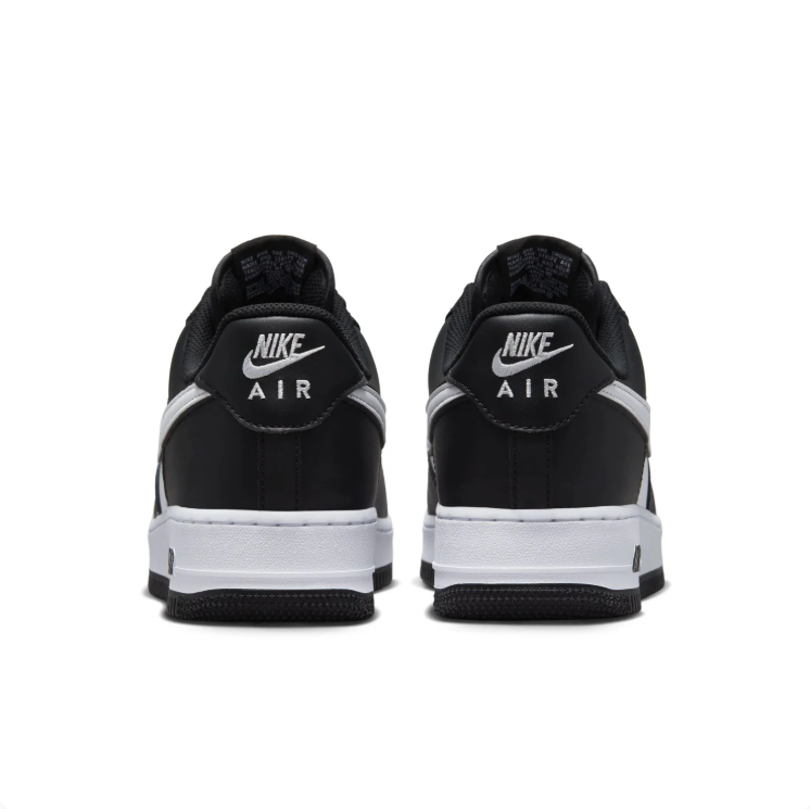 Nike Air Force 1 Black & White Color-Block Low-Top Sneakers