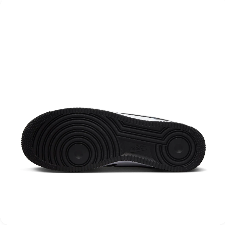 Nike Air Force 1 Black & White Color-Block Low-Top Sneakers