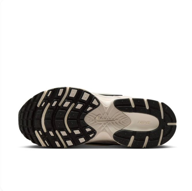 Nike Cream & Beige Mesh-Panel Low-Top Sneakers with Black-Outlined Swoosh
