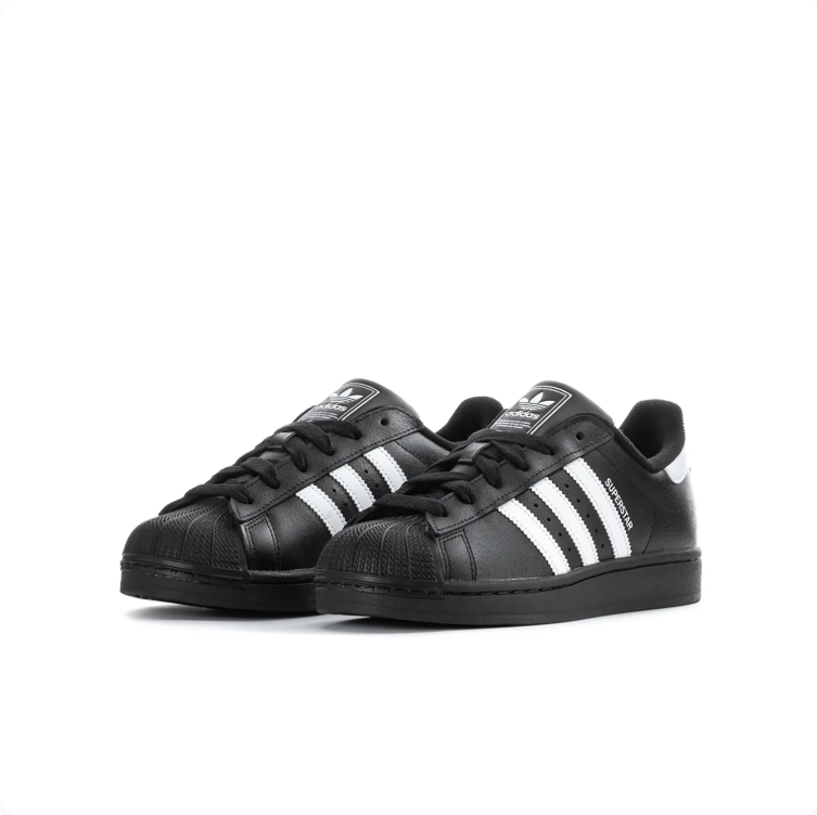Adidas Superstar Black & White Shell-Toe Low-Top Sneakers