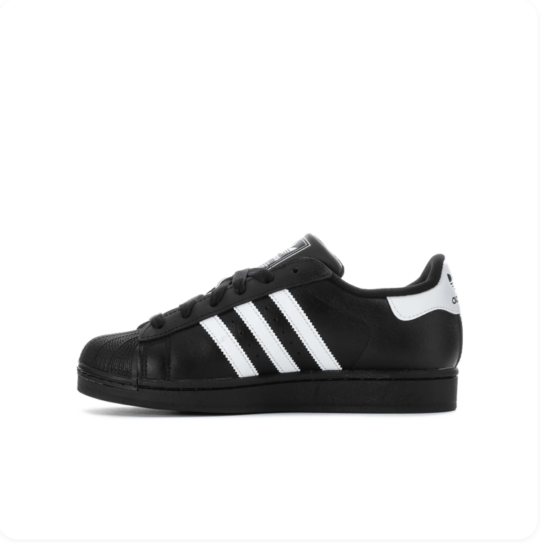 Adidas Superstar Black & White Shell-Toe Low-Top Sneakers