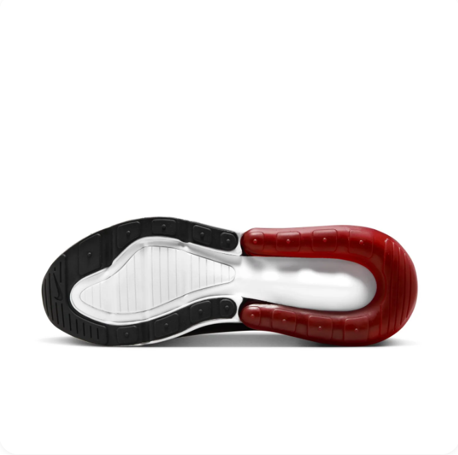Nike Air Max 270 Red & Black Low-Top Sneakers with White Swoosh