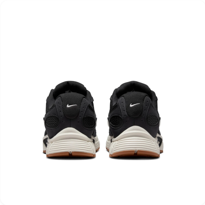 Nike Black & White Mesh-Panel Low-Top Sneakers with Gum Sole
