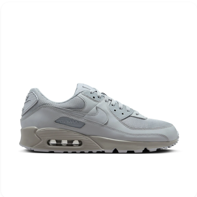 Nike Air Max 90 Light Gray Low-Top Sneakers