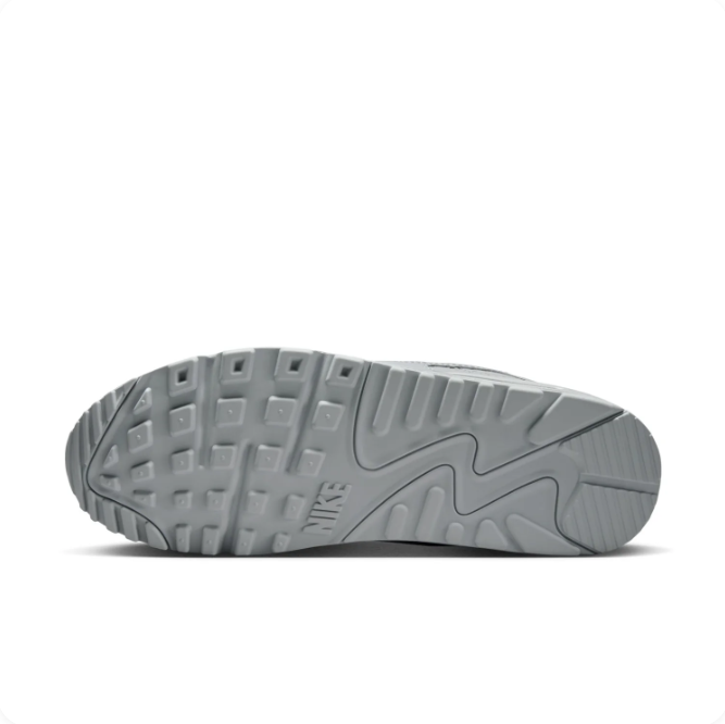 Nike Air Max 90 Light Gray & Navy Low-Top Sneakers