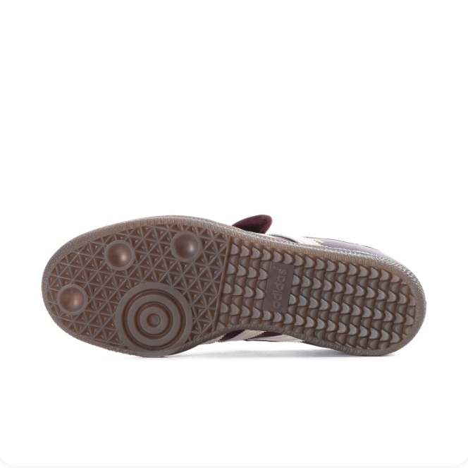 Adidas Samba Burgundy & Cream Mary Jane Sneakers