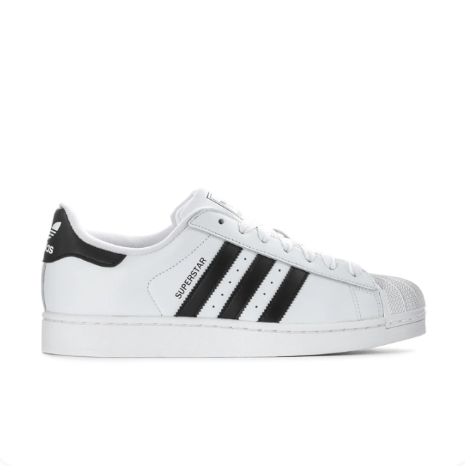 Adidas Superstar White & Black Shell-Toe Low-Top Sneakers