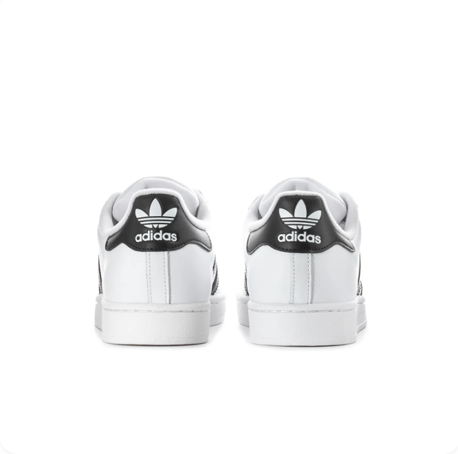 Adidas Superstar White & Black Shell-Toe Low-Top Sneakers