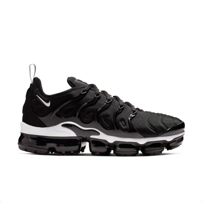 Nike Air VaporMax Plus Black & White Low-Top Sneakers