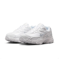 Nike White & Metallic Silver Low-Top Sneakers with Chunky Sole