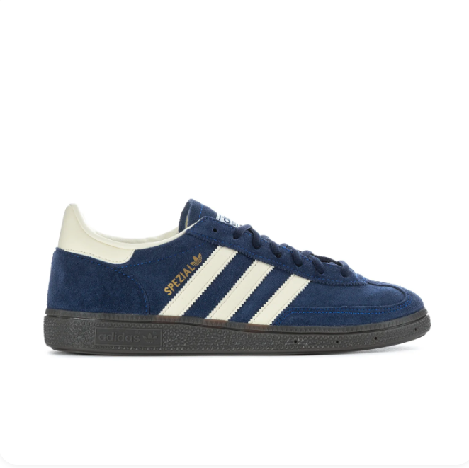 Adidas Handball Spezial Navy & Cream Low-Top Sneakers with Dark Sole