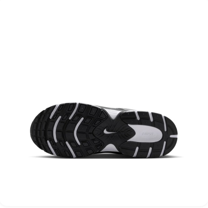 Nike Metallic Silver & Black Mesh-Panel Low-Top Sneakers