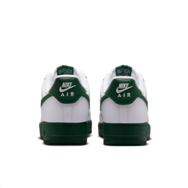 Nike White & Dark Green Low-Top Sneakers