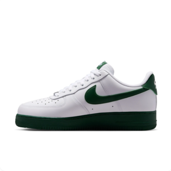 Nike White & Dark Green Low-Top Sneakers