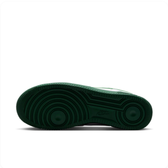 Nike White & Dark Green Low-Top Sneakers