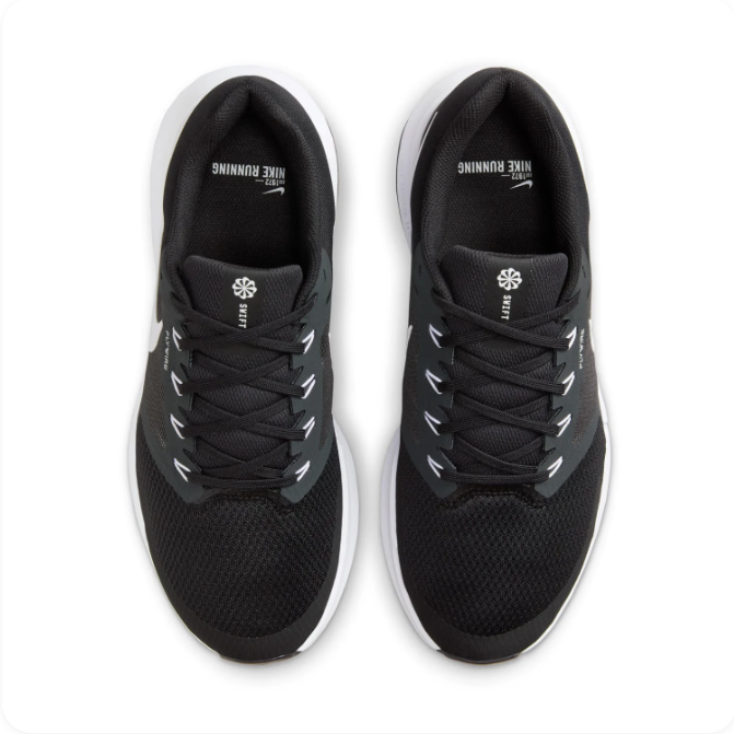Nike Black & White Mesh Low-Top Sneakers