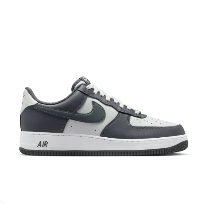 Nike Charcoal Gray & White Low-Top Sneakers