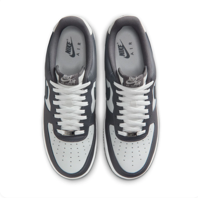 Nike Charcoal Gray & White Low-Top Sneakers
