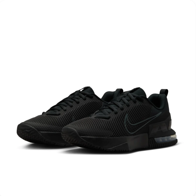 Nike Black Mesh Low-Top Sneakers with Visible Heel Air Unit