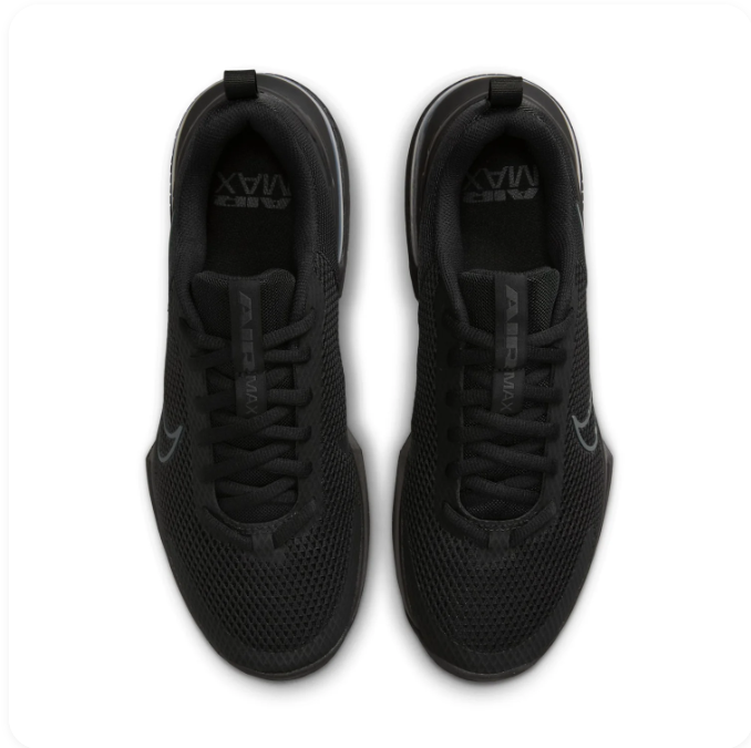 Nike Black Mesh Low-Top Sneakers with Visible Heel Air Unit