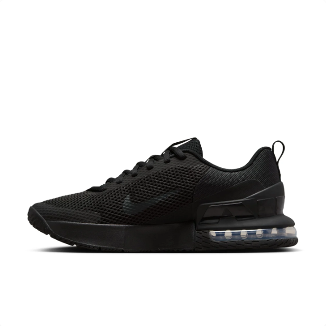 Nike Black Mesh Low-Top Sneakers with Visible Heel Air Unit