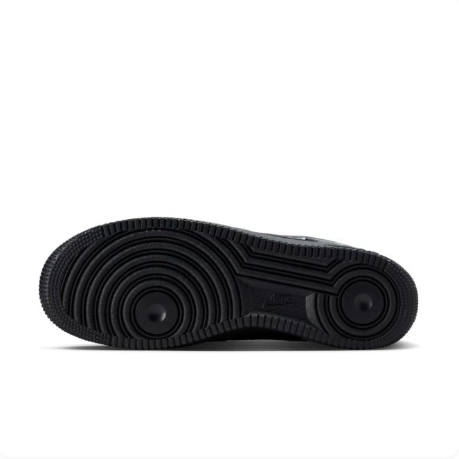 Nike Black & Charcoal Low-Top Sneakers with Silver-Gray Swoosh