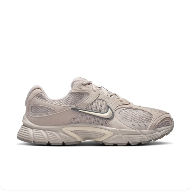 Nike Beige & Taupe Mesh Sneakers with Sculpted Sole
