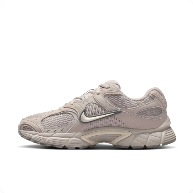 Nike Beige & Taupe Mesh Sneakers with Sculpted Sole