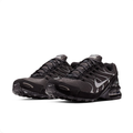 Nike Black & Silver Mesh Sneakers with Visible Heel Air Unit