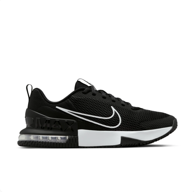 Nike Black Mesh Sneakers with White Swoosh & Visible Heel Air Unit