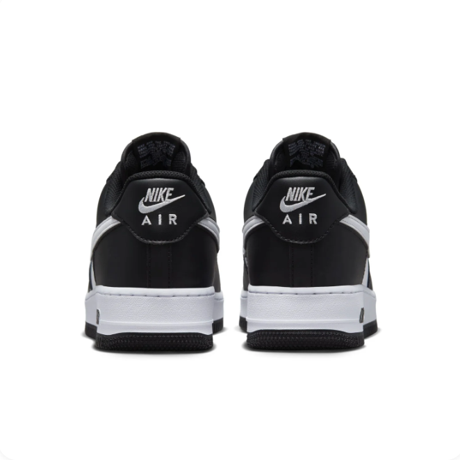 Nike Black & White Low-Top Sneakers with Silver-Tone Swoosh